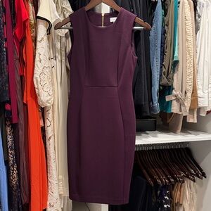 Calvin Klein Deep Purple Midi Dress